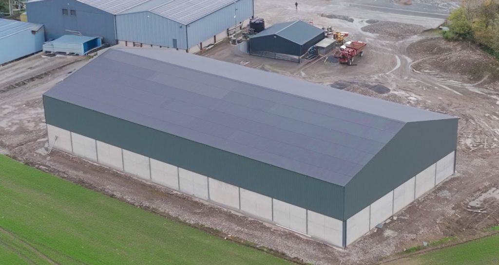 Steel grain store